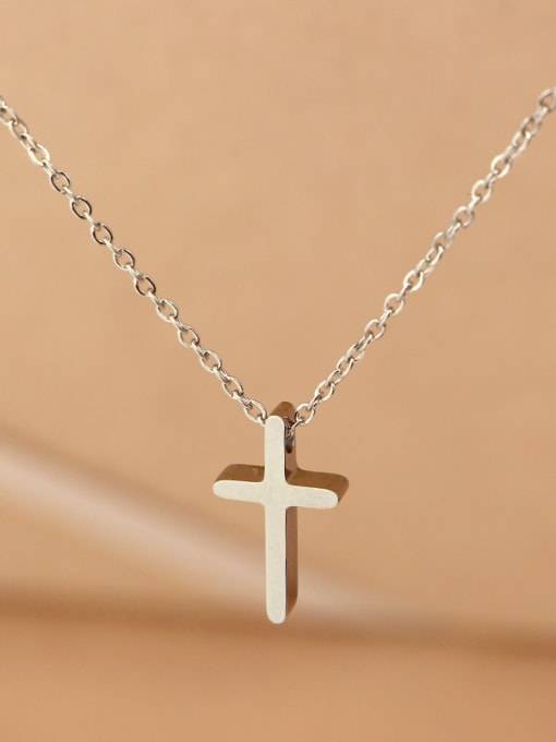 K.Love Titanium Cross Minimalist Necklace 2