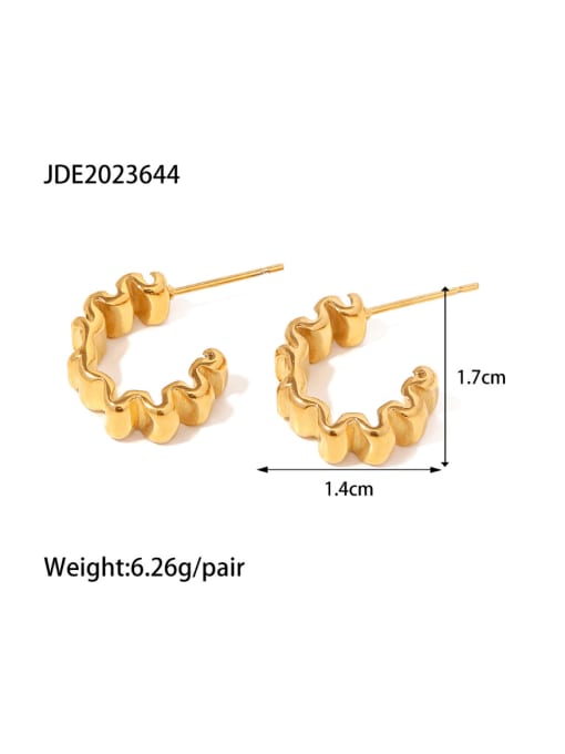 J&D Stainless steel Geometric Vintage Stud Earring 2