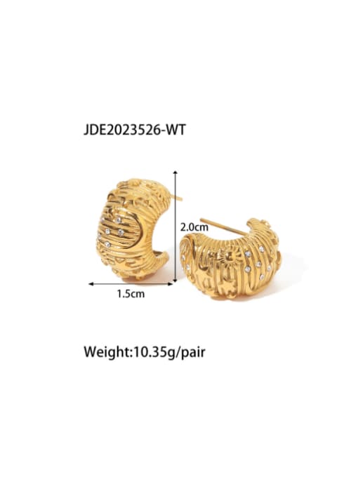 JDE2023526 WT Stainless steel Vintage Geometric Ring And Earring Set