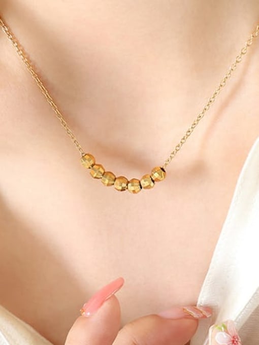 MAKA Brass Geometric Minimalist Necklace 1