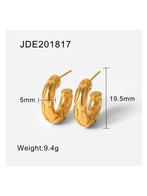 JDE201817 Stainless steel Geometric Trend Stud Earring