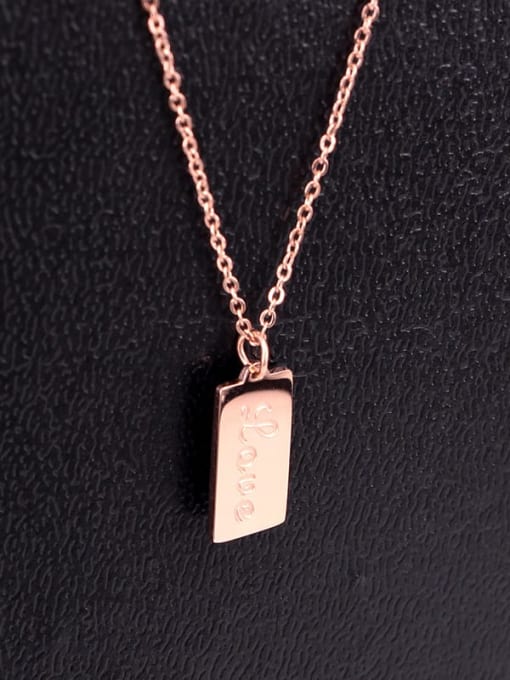 K.Love Titanium Letter Trend Necklace 2