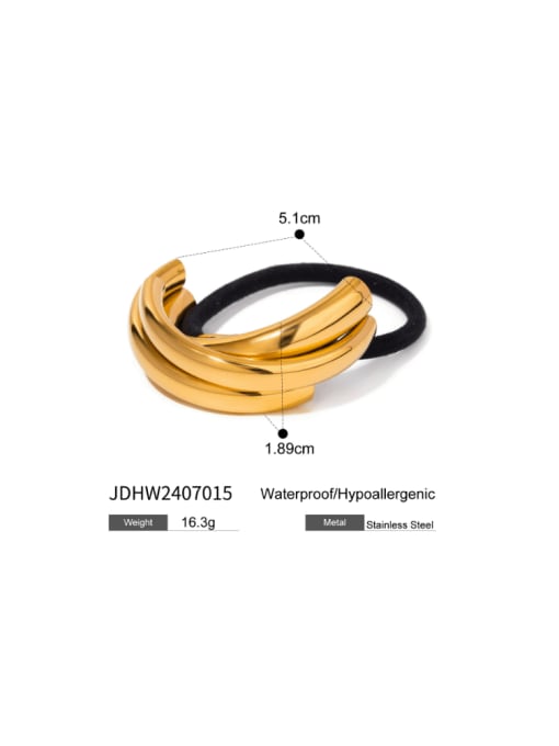 J&D Stainless steel Minimalist Irregular  Hair Rope 1