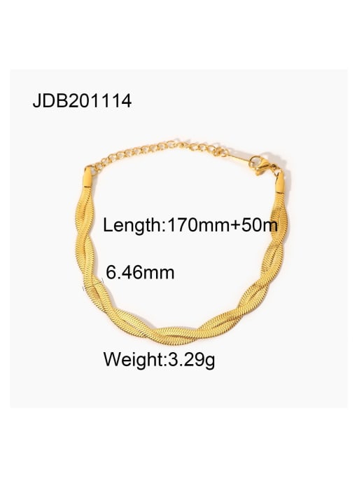 J&D Stainless steel Geometric Minimalist Strand Bracelet 3