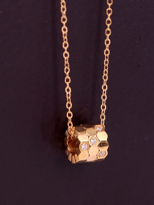 K.Love Titanium Steel Hexagon Minimalist Necklace 2