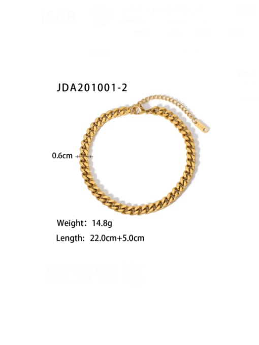 JDA201001-2 Stainless steel Cross Minimalist Bracelet