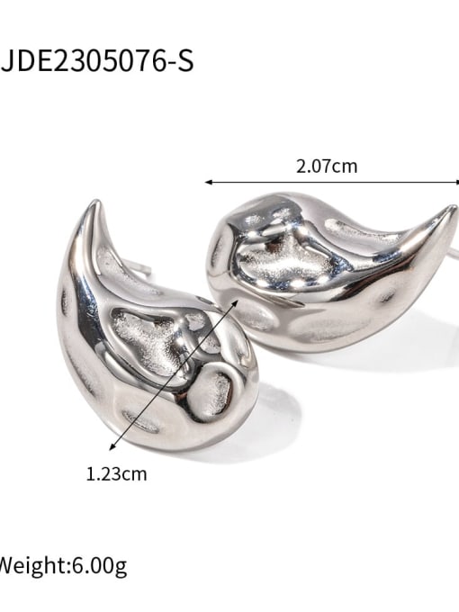 JDE2305076 S Stainless steel Geometric Trend Stud Earring