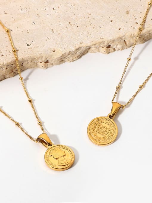 J&D Stainless steel Coin Trend Necklace 1