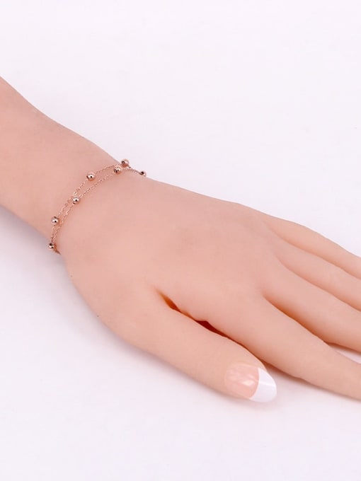 K.Love Titanium  smooth round bead  Dainty Bracelet 2