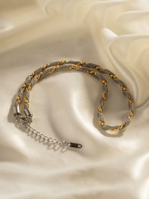 J&D Stainless steel Irregular Vintage Necklace 3