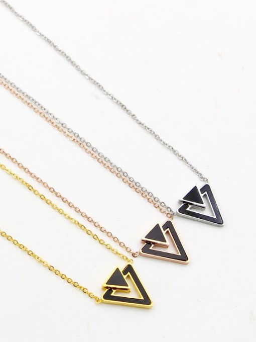 K.Love Titanium Triangle Trend Necklace 0