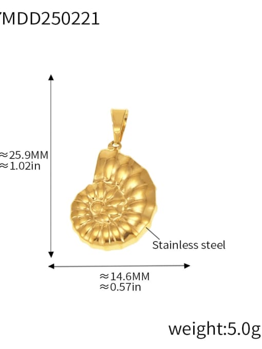 D07 Golden Pendant Stainless steel Minimalist Heart Irregular Diy Pendant