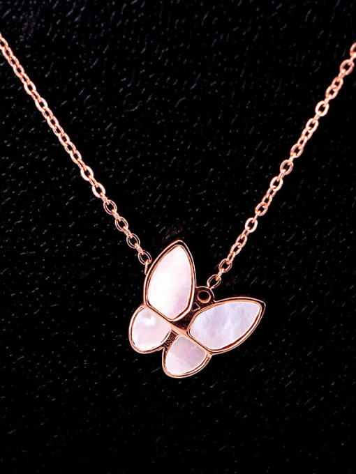 K.Love Titanium Shell Butterfly Trend Necklace 2