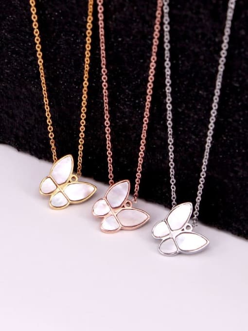 K.Love Titanium Shell Butterfly Trend Necklace 1