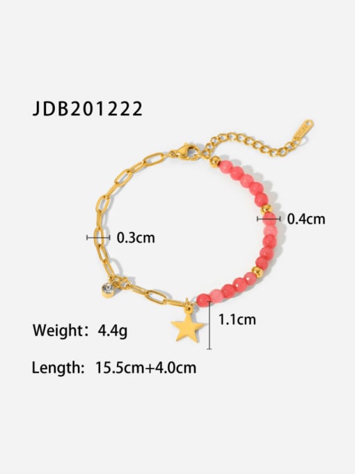 J&D Stainless steel Bead Geometric Minimalist Bracelet 2