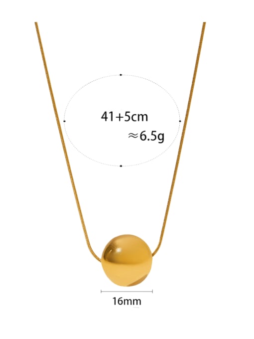 Clioro Stainless steel Ball Minimalist Necklace 4