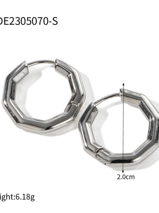 JDE2305070 S Stainless steel Geometric Trend Stud Earring