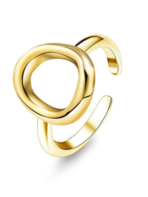 YAYACH Simple and stylish O-shaped opening stainless steel ring