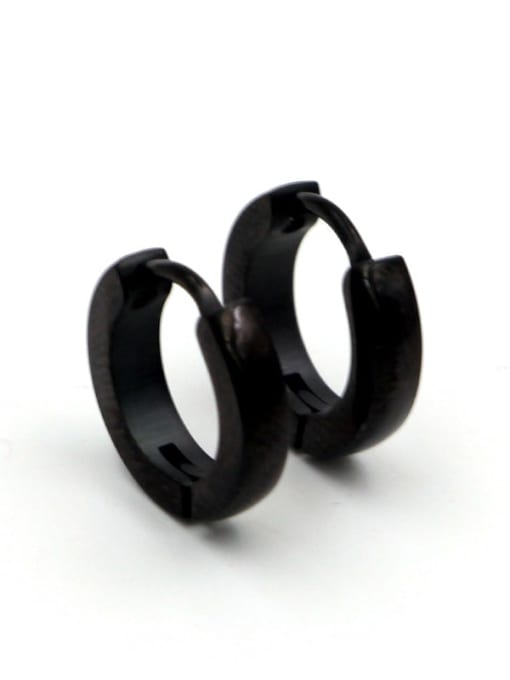 K.Love Titanium Round Minimalist Hoop Earring 1