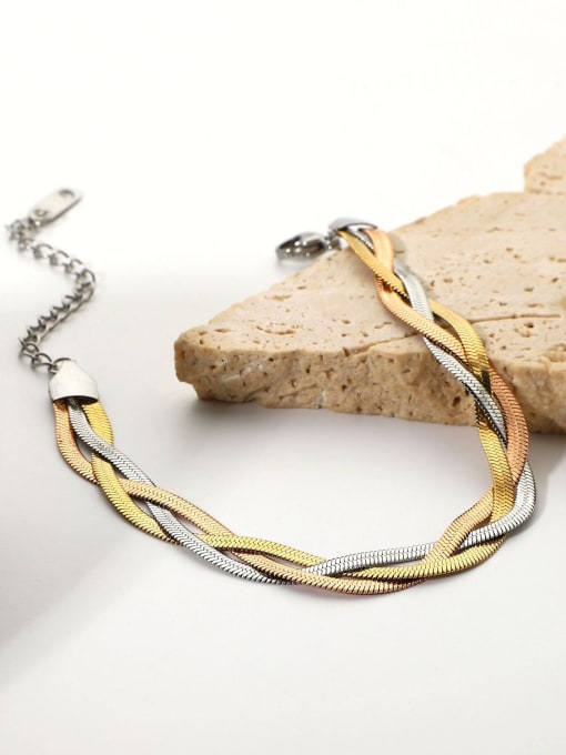 J&D Stainless steel Geometric Minimalist Link Bracelet 1