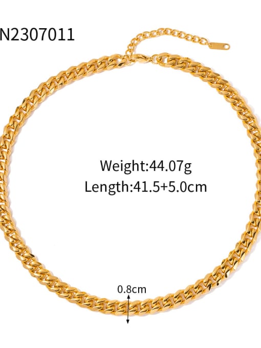 JDN2307011 Stainless steel Bracelet and Necklace Set