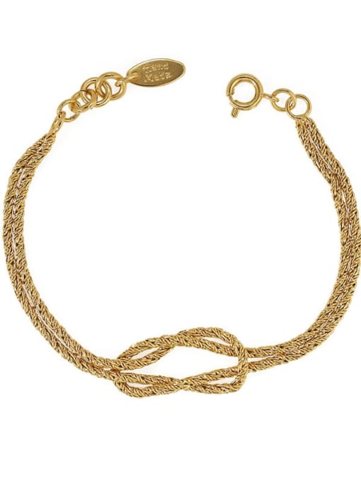 ACCA Brass Geometric Vintage Hollow chain Link Bracelet 3
