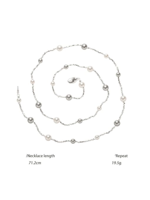 Necklace (imitation pearl) Brass Imitation Pearl Geometric Minimalist Necklace