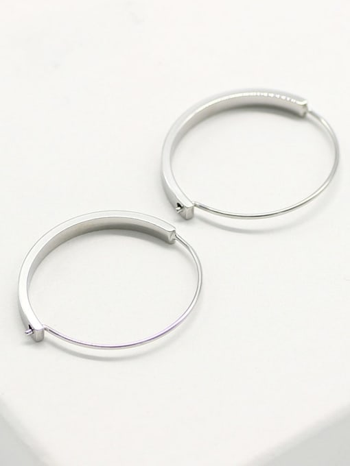 HYACINTH Copper Hollow Round Minimalist Hoop Trend Korean Fashion Earring 3
