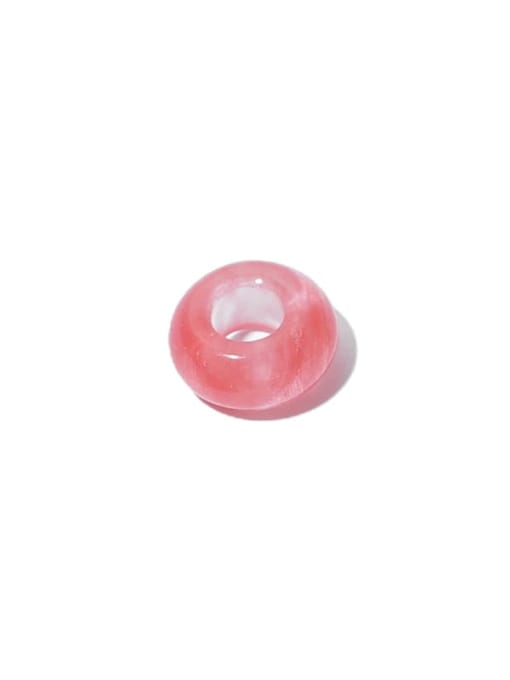 Red Watermelon ( single) Brass Geometric Tassel  Minimalist Drop Earring (Single)