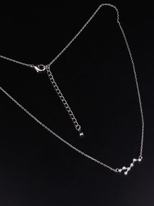 HISON Brass Cubic Zirconia Constellation Minimalist Necklace 3
