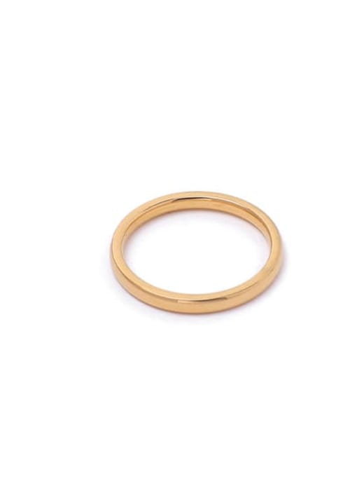smooth ring diameter 2mm Titanium Steel Geometric Minimalist Band Ring