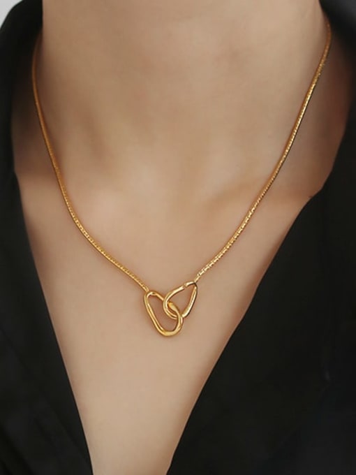 ACCA Brass Minimalist Snake Chain  Necklace 1