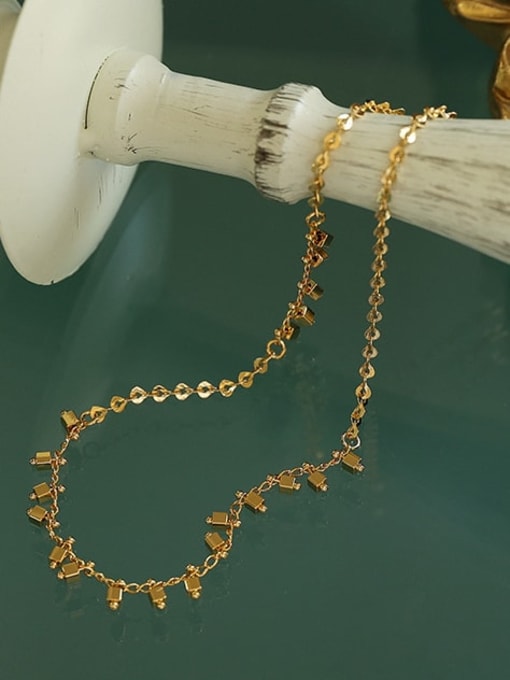 Five Color Brass Irregular Vintage Necklace 3