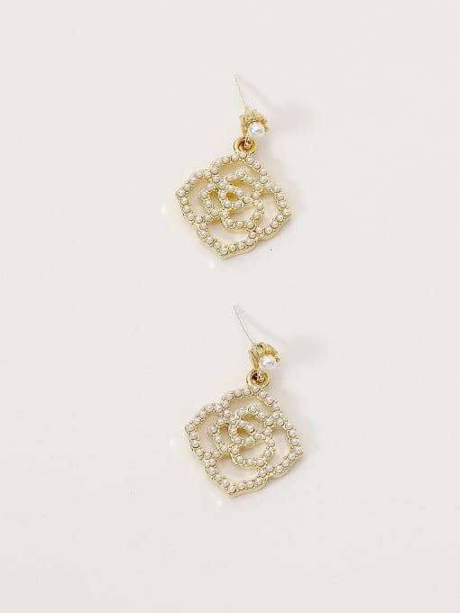 HYACINTH Brass Imitation Pearl Geometric Bohemia Hook Trend Korean Fashion Earring 4