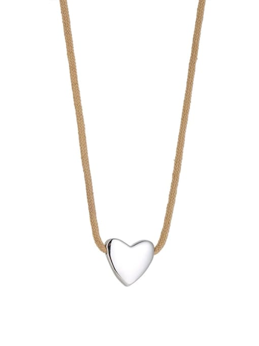 ACCA Brass Heart Minimalist Necklace 0