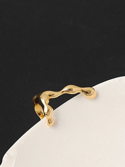 ACCA Brass Irregular Minimalist Single Earring 2