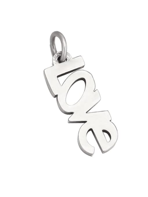 Desoto stainless steel letter pendant diy jewelry accessories 3