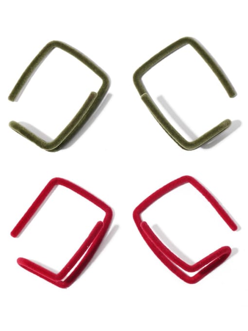 Five Color Alloy Enamel Geometric Minimalist Stud Earring