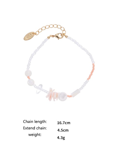 Five Color Brass Natural Stone  Trend Flower  Bracelet and Necklace Set 3