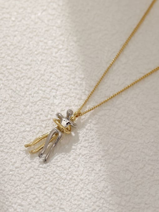 HYACINTH Brass Shell Irregular Minimalist Necklace