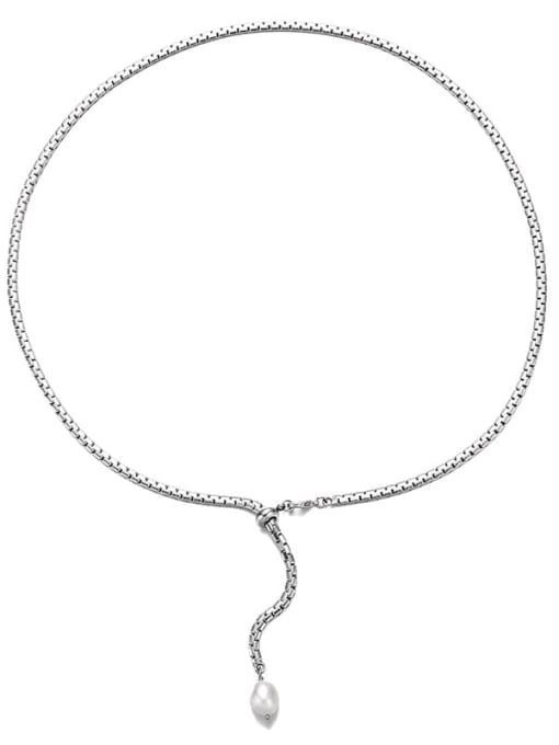 Y-shaped necklace Brass Cubic Zirconia Tassel Vintage Lariat Necklace