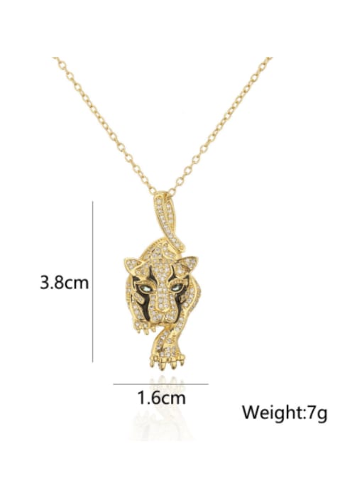 AOG Brass Cubic Zirconia Animal Vintage Necklace 4