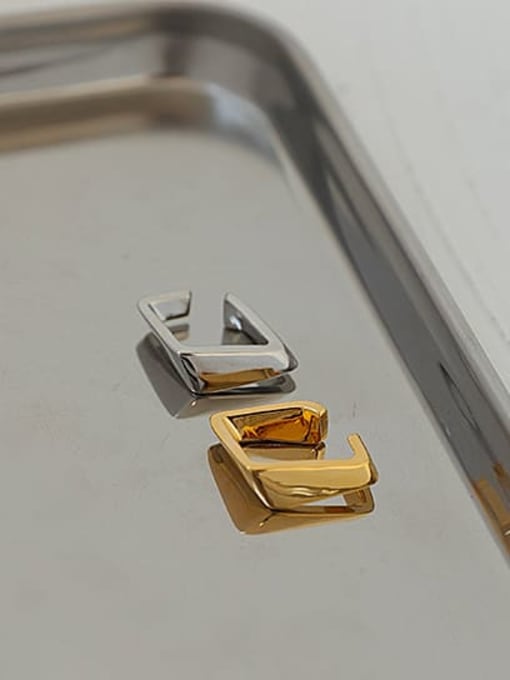 ACCA Brass Geometric Minimalist Single Earring 2