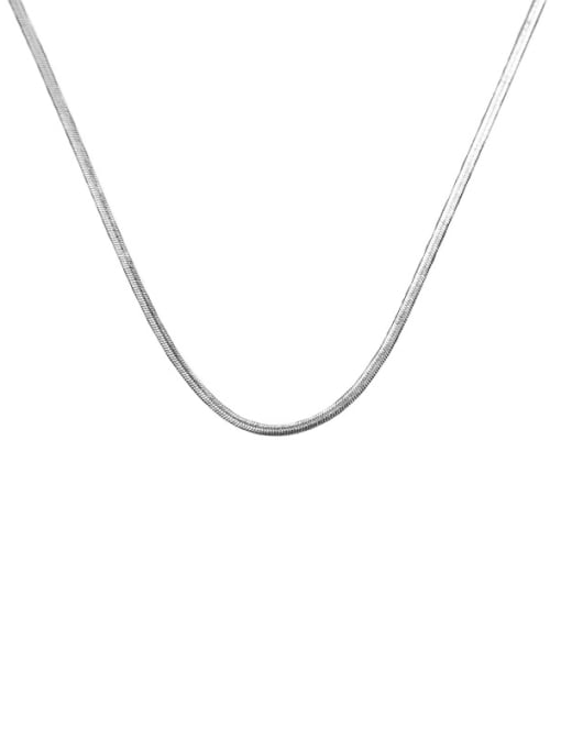 Steel color width 0.25cm Titanium Steel snake Geometric Minimalist Necklace