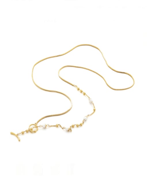 ACCA Brass Geometric Minimalist Necklace
