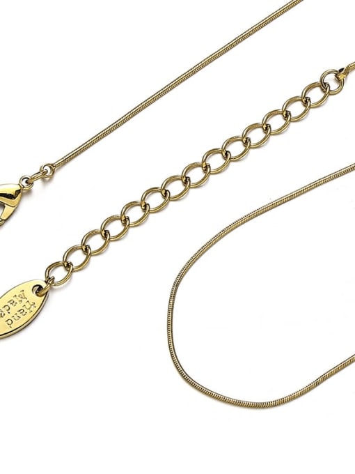 10 Brass Geometric Minimalist Chain Necklace