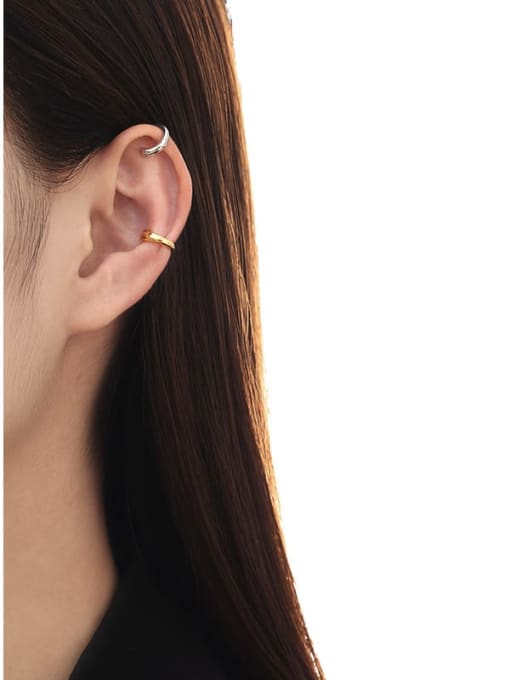 TINGS Brass  Vintage  Line geometry ear bone clip without pierced ears Single Earring 1