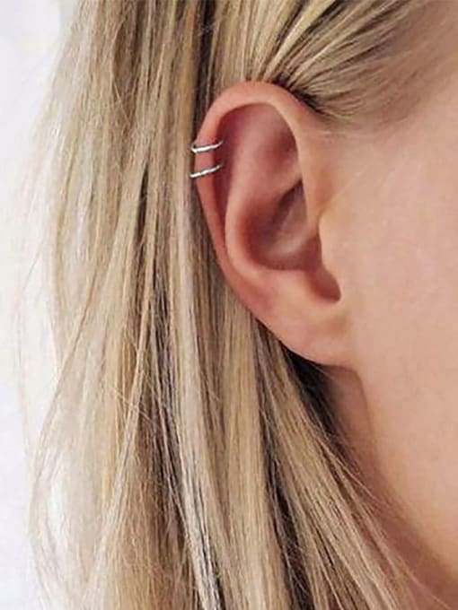 Desoto Stainless steel Geometric Minimalist Stud Earring 1