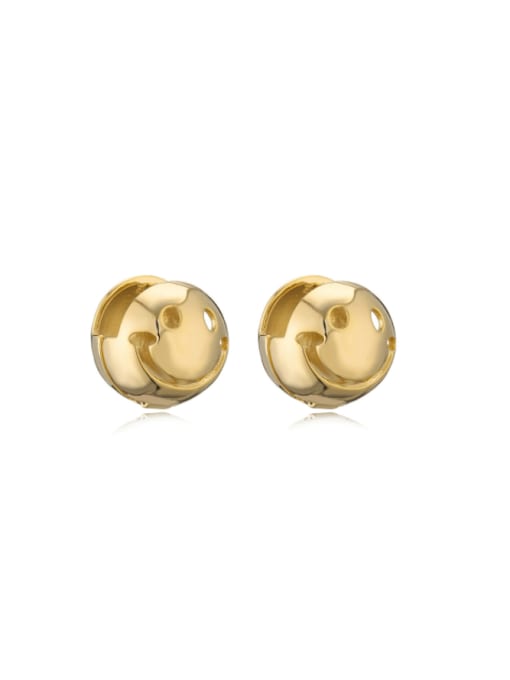 41783 Brass Geometric Minimalist Stud Earring