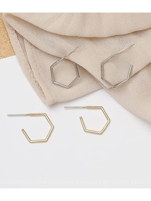 HYACINTH Copper Geometric Luxury Stud Trend Korean Fashion Earring 1
